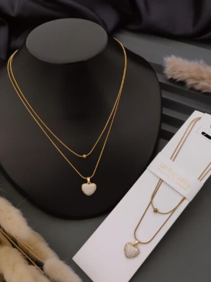 stainless steel fancy chain pendent  22k gold plated necklace chain