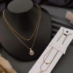 stainless steel fancy chain pendent  22k gold plated necklace chain