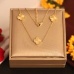 stainless steel fancy chain pendent  22k gold plated necklace chain size is 18 inch - Image 2